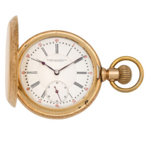 American 18K rose gold hunting cased lever watch Circa 1930