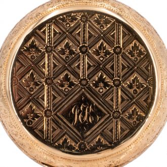 American 18K rose gold hunting cased lever watch Circa 1930