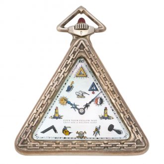 Swiss silver triangle form lever Masonic watch Circa 1904