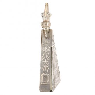 Fine Swiss silver triangle shaped Masonic pocket watch Circa 1900