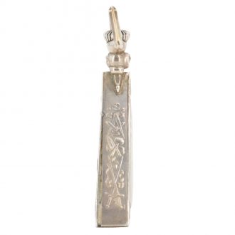Fine Swiss silver triangle shaped Masonic pocket watch Circa 1900