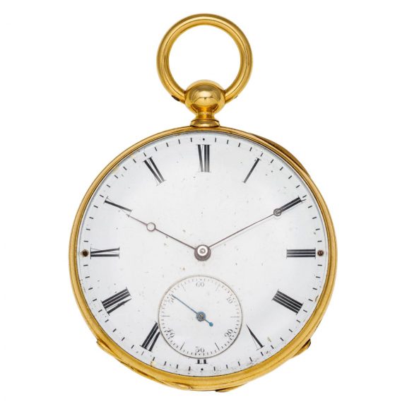 Swiss 18 carat gold open faced gentlemen's watch Circa 1860 Swiss 18 carat gold open faced gentlemen's watch Circa 1860
