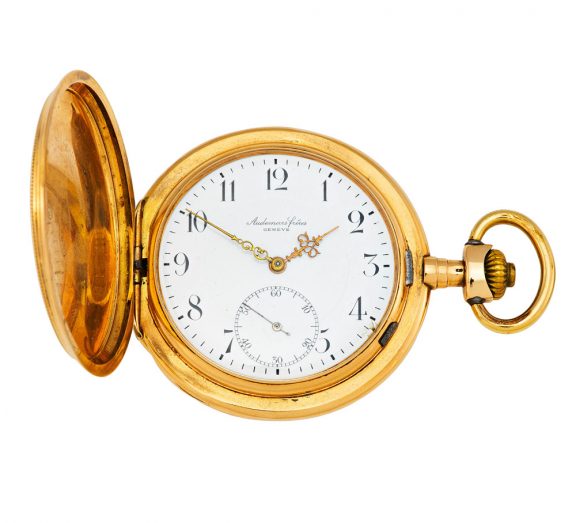 Swiss 18 carat rose gold hunting cased lever watch Circa 1890