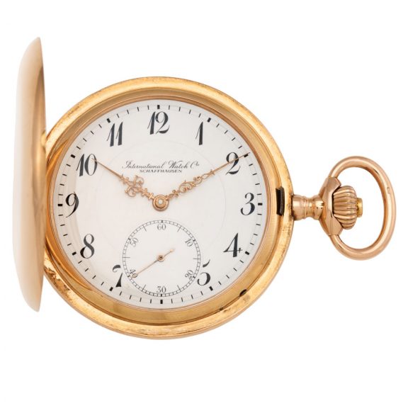 Swiss rose gold hunting cased gentlemen's watch Circa 1910