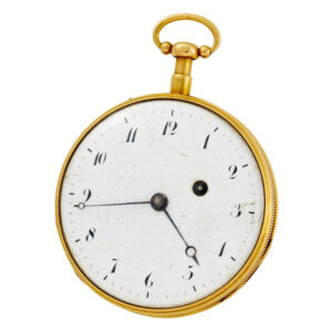 Large French rose gold repeating verge watch Circa 1840