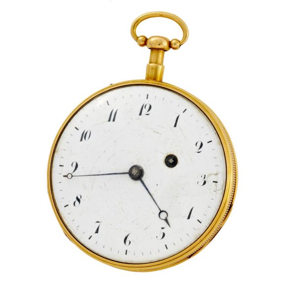 Large French rose gold repeating verge watch Circa 1840 Large French rose gold repeating verge watch Circa 1840