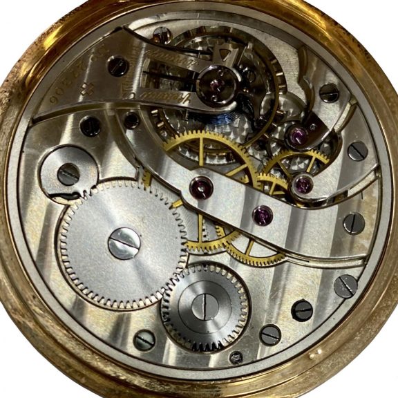 Swiss 14K gold hunting cased gentlemen's watch Circa 1920 Swiss 14K gold hunting cased gentlemen's watch Circa 1920