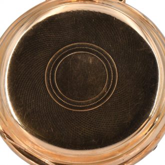Swiss 18 carat rose gold lever watch with calendar Circa 1890