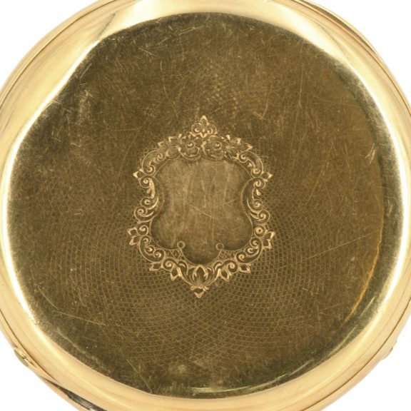 Large Swiss 18 carat gold open faced lever watch Circa 1915 Large Swiss 18 carat gold open faced lever watch Circa 1915