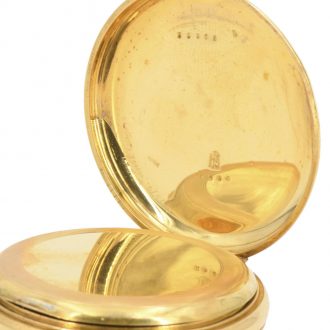 Large Swiss 18 carat gold open faced lever watch Circa 1915