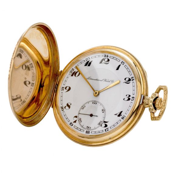 Swiss gold hunting cased gentlemen's lever watch Circa 1930