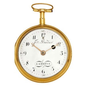 Swiss 18K rose gold hour repeating verge watch Circa 1815