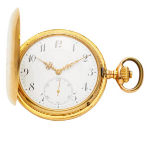 Swiss 14 carat rose gold gentlemen's pocket watch Circa 1900