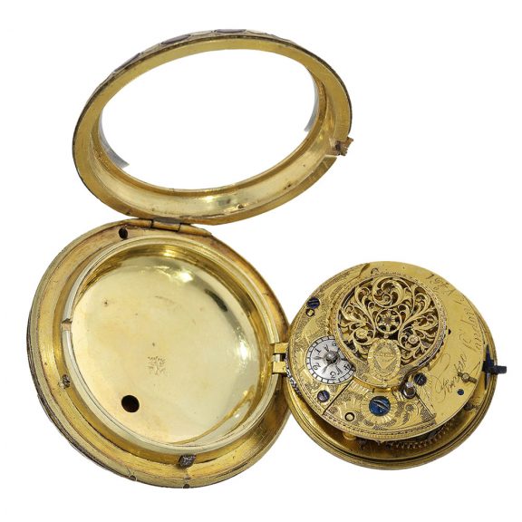English gold decorative verge for the Indian market Circa 1790 English gold decorative verge for the Indian market Circa 1790