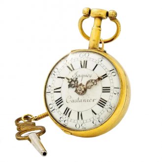 Swiss 18 carat gold open faced verge ladies' watch Circa 1775