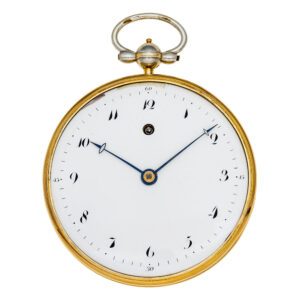 French silver open faced gentlemen's verge watch Circa 1820