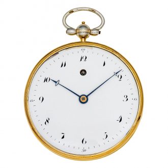 French silver open faced gentlemen's verge watch Circa 1820