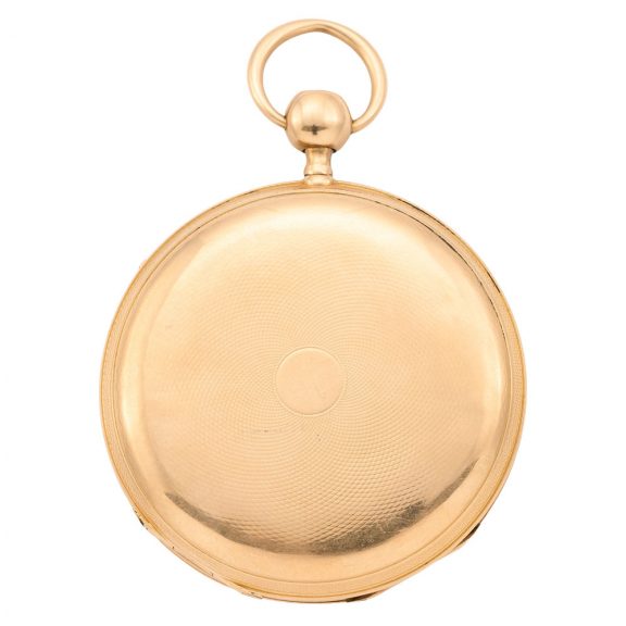 Swiss 18K gold quarter repeating cylinder watch Circa 1800 Swiss 18K gold quarter repeating cylinder watch Circa 1800