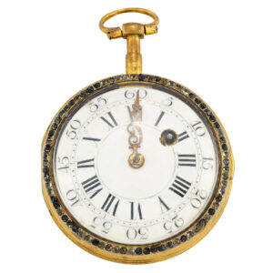 Austrian gilt, enamel and stone set verge watch Circa 1765