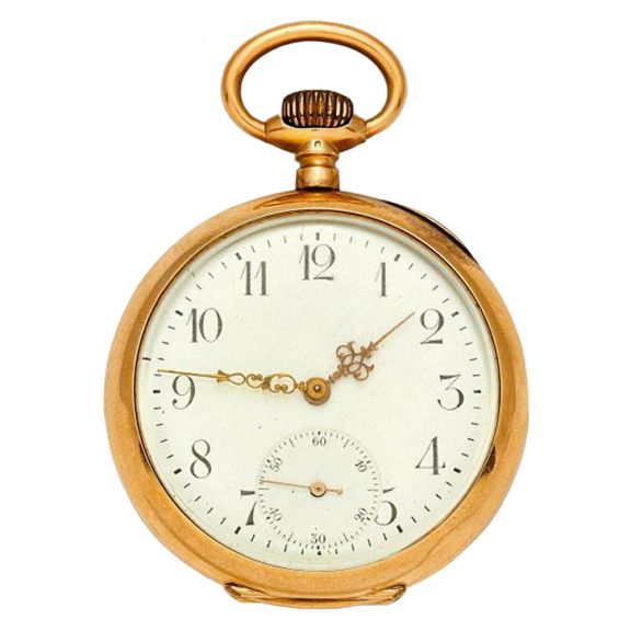 Swiss 18 carat rose gold open faced lever watch Circa 1900