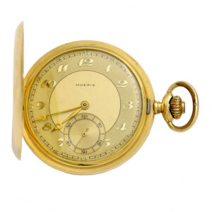 Swiss 18K gold hunting cased lever pocket watch Circa 1930