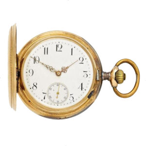 Swiss 14K gold hunting cased gentlemen's watch Circa 1900