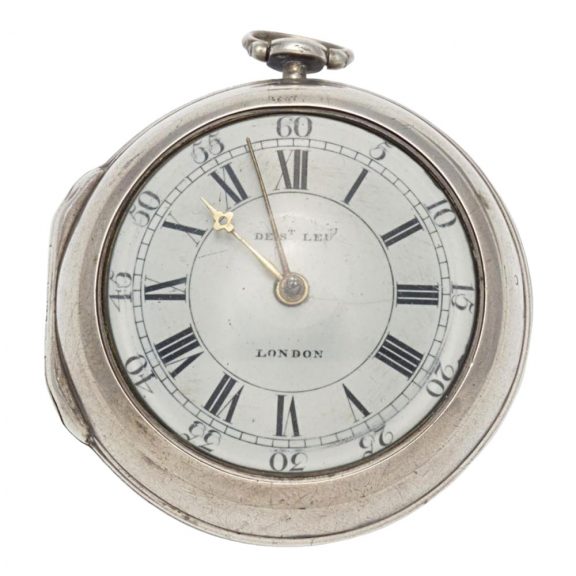 English silver pair cased key wound pocket watch Circa 1870