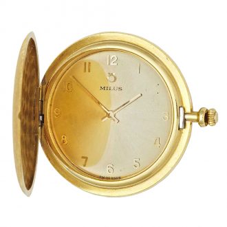 Swiss 18K yellow gold manual wound lever watch Circa 1980