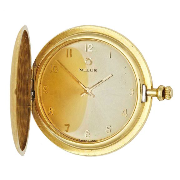 Swiss 18K yellow gold manual wound lever watch Circa 1980