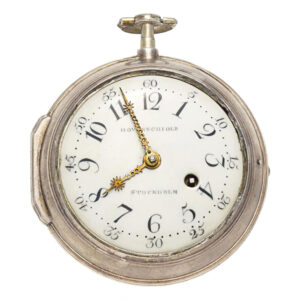 Large Swedish silver key wound pocket watch Circa 1775