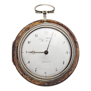 English silver pair cased key wound pocket watch Circa 1795