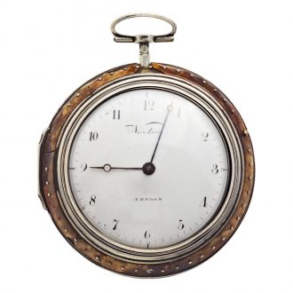 English silver pair cased key wound pocket watch Circa 1795