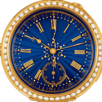 Fine Swiss gold repeating watch with chronograph Circa 1900