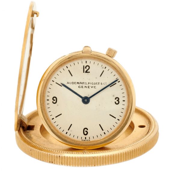 Swiss gold coin of 1887 fitted with concealed watch Circa 1940