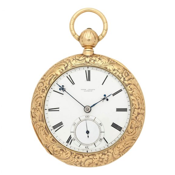 English 18 carat gold pair cased lever pocket watch Circa 1850 English 18 carat gold pair cased lever pocket watch Circa 1850