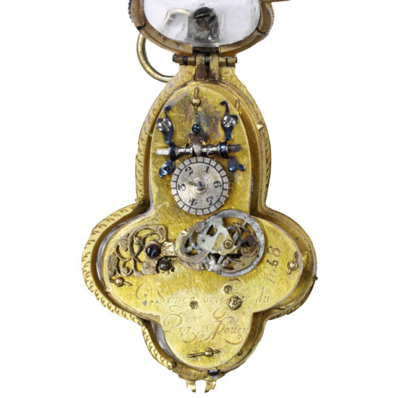 French gilt-brass pair cased verge pocket watch Circa 1700 French gilt-brass pair cased verge pocket watch Circa 1700