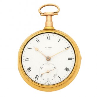 English 18K gold watch with lever escapement Circa 1801