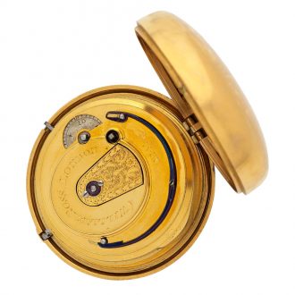 English 18K gold watch with lever escapement Circa 1801