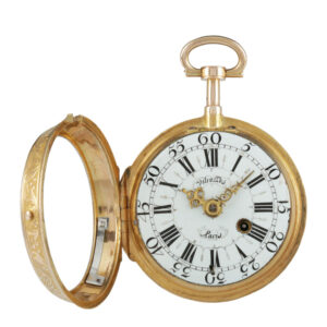 French 20 carat gold repeating à toc et à tac verge Circa 1734