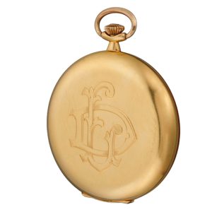 Swiss lever in a gold monogram hunter cased Circa 1939