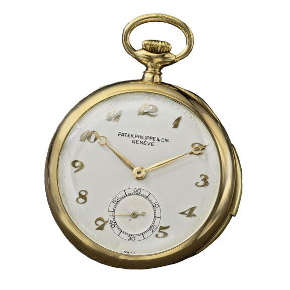 A rare Swiss gold carillon minute repeating watch Circa 1948
