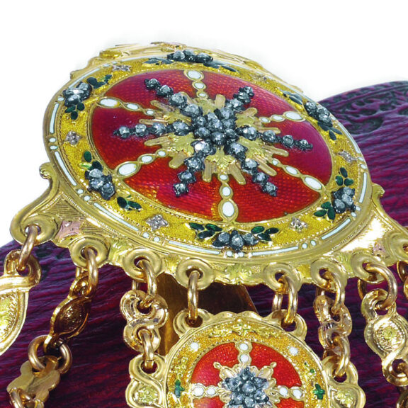 French 20k gold repeating verge with chatelaine Circa 1765 French 20k gold repeating verge with chatelaine Circa 1765