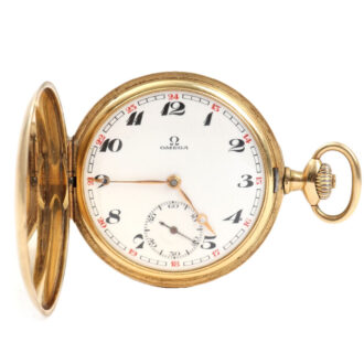 Omega 14 carat gold hunter case Circa 1923 Omega 14 carat gold hunter case Circa 1923