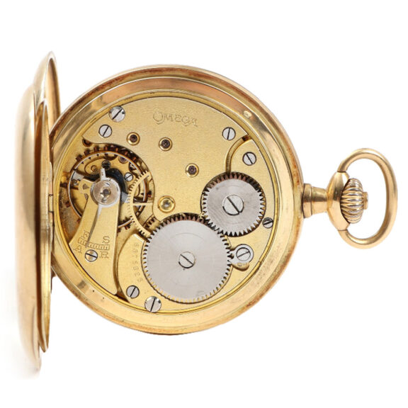Omega 14 carat gold hunter case Circa 1923 Omega 14 carat gold hunter case Circa 1923