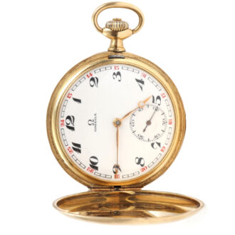 Omega 14 carat gold hunter case Circa 1923 Omega 14 carat gold hunter case Circa 1923