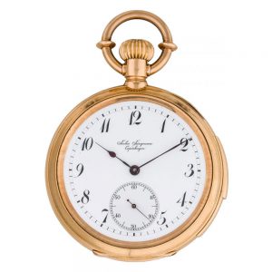 Gold Jules Jurgensen watch with quarter repeater Circa 1870
