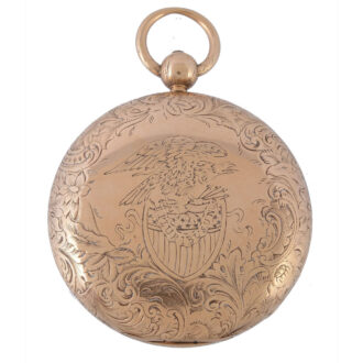 English 18 Carat gold full hunter pocket watch Circa 1825