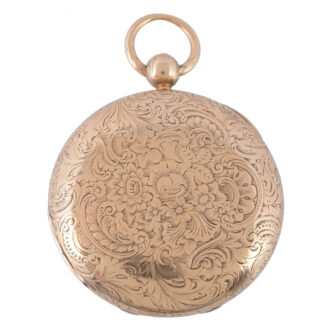 English 18 Carat gold full hunter pocket watch Circa 1825