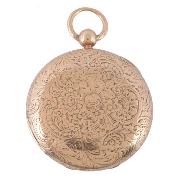 English 18 Carat gold full hunter pocket watch Circa 1825 English 18 Carat gold full hunter pocket watch Circa 1825