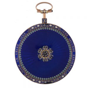 An enamelled pocket watch from Breguet Circa 1790